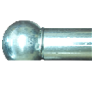 Metal ball socket with circlip ball Ø